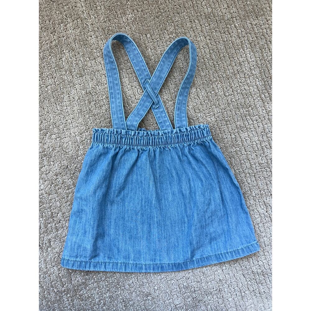 Little Co Suspender Jean Skirt 3T